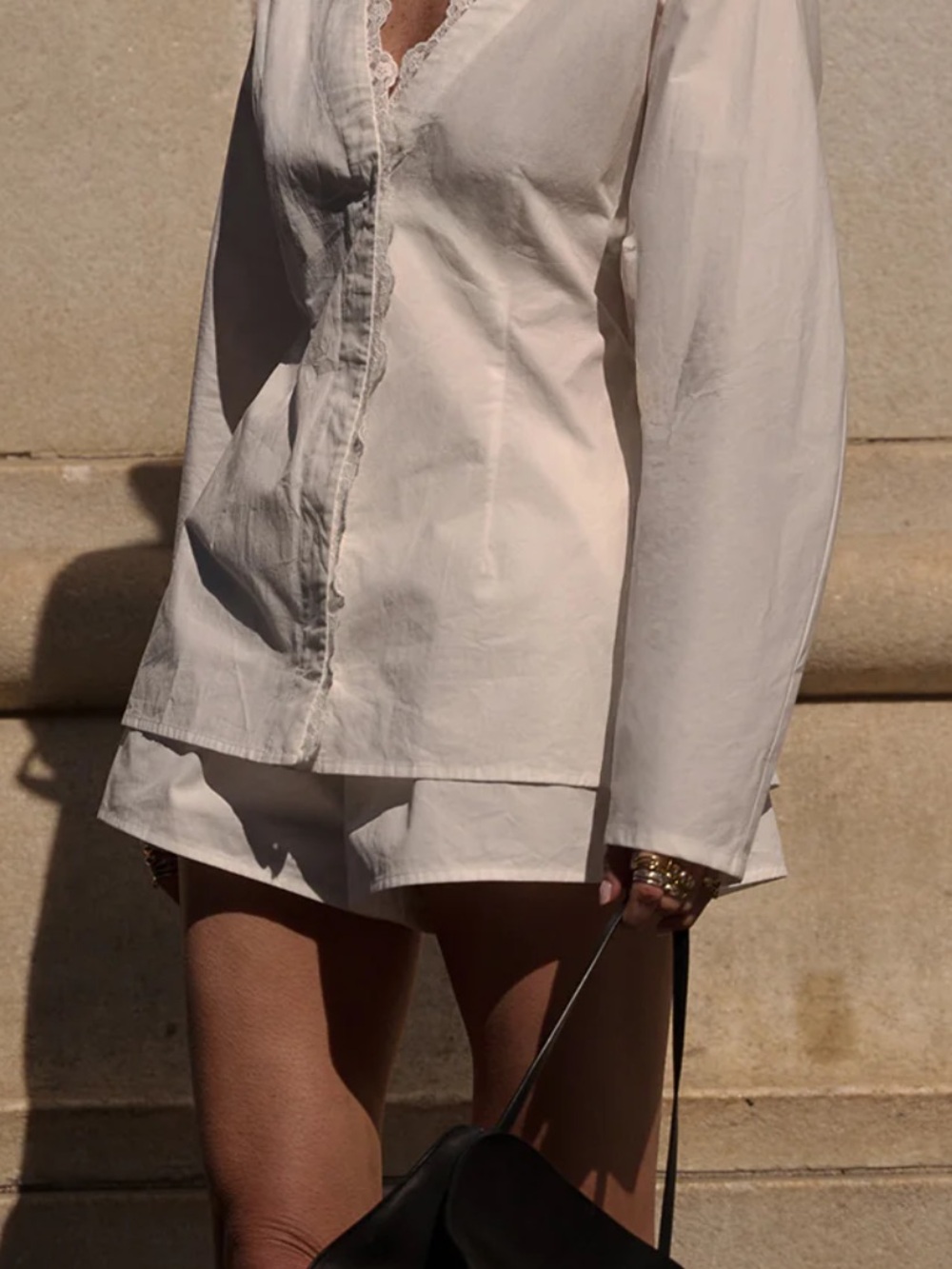 DISSH Edena White Cotton Short